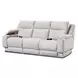 Belmont Linen 91" Zero Gravity Triple Power Reclining Sofa with Drop Down Table and USB Charging