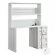 Cargo White 47" Writing Desk with Hutch