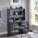 Cargo Gray Fabric and Gunmetal Office Chair