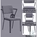 Cargo Gray Fabric and Gunmetal Office Chair