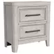Carlson Washed Linen 2 Drawer Nightstand