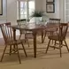 Creations Tobacco 5 Piece Extendable Butterfly Leaf Dining Set