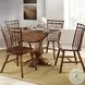 Creations Black And Tobacco Round Drop Leaf Dining Table