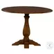Creations Black And Tobacco Round Drop Leaf Dining Table