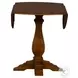 Creations Black And Tobacco Round Drop Leaf Dining Table