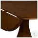 Creations Black And Tobacco Round Drop Leaf Dining Table