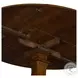 Creations Black And Tobacco Round Drop Leaf Dining Table