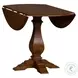 Creations Black And Tobacco Round Drop Leaf Dining Table