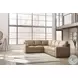 Bandon Toffee Leather 3 Piece RAF Sectional