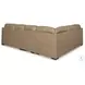 Bandon Toffee Leather 3 Piece RAF Sectional