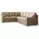 Bandon Toffee Leather 3 Piece RAF Sectional