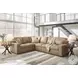 Bandon Toffee Leather 3 Piece RAF Sectional