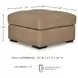 Bandon Toffee Oversized Accent Ottoman