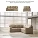 Bandon Toffee Leather 2 Piece RAF Sectional