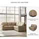 Bandon Toffee Leather 2 Piece RAF Sectional