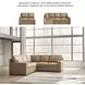 Bandon Toffee Leather 2 Piece LAF Sectional