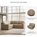 Bandon Toffee Leather 2 Piece LAF Sectional