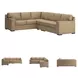Bandon Toffee Leather 3 Piece RAF Sectional