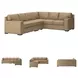 Bandon Toffee Leather 3 Piece LAF Sectional
