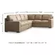 Bandon Toffee Leather 3 Piece LAF Sectional