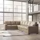 Bandon Toffee Leather 4 Piece RAF Sectional