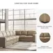 Bandon Toffee Leather 4 Piece LAF Sectional