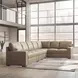 Bandon Toffee Leather 4 Piece LAF Sectional