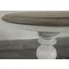 Jameson Pale Taupe and Antique Oak Round End Table