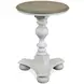 Jameson Pale Taupe and Antique Oak Round Occasional Table Set