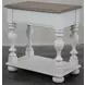 Jameson Pale Taupe and Antique Oak Rectangular Chairside Table