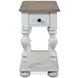 Jameson Pale Taupe and Antique Oak Round Occasional Table Set