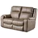 Contour Cocoa 60" Power Reclining Loveseat with Power Headrest and USB Charging