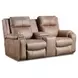 Contour Vintage Sand Power Headrest Reclining Living Room Set with USB Charging