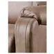 Contour Cocoa 74" Power Reclining Console Loveseat with Power Headrest and USB Charging