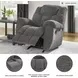 Foreside Charcoal Performance Fabric Rocker Recliner
