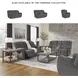 Foreside Charcoal Performance Fabric Rocker Recliner