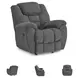 Foreside Charcoal Performance Fabric Rocker Recliner