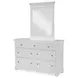 Canterbury 2.0 Natural White Rectangular Dresser Mirror