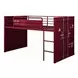 Cargo Red Twin Loft Bed with Slide