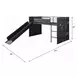 Cargo Gunmetal Twin Loft Bed with Slide