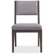 Linea Grey And Cerused Charcoal Side Chair Set of 2