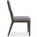 Linea Grey And Cerused Charcoal Side Chair Set of 2
