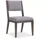 Linea Grey And Cerused Charcoal Side Chair Set of 2