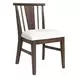 West End Ivory and Saddle Brown Upholstered Spindle Side Chair Set of 2