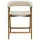 Cove Natural Upholstered Counter Height Chair Set of 2