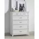Ashton Bleached Linen 5 Drawer Chest