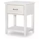 Ashton Bleached Linen Youth Bookcase Bedroom Set with LED