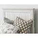 Ashton Bleached Linen Full Panel Bed with LED