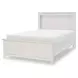 Ashton Bleached Linen Full Panel Bed with LED