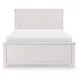 Ashton Bleached Linen Full Bookcase Bed with LED